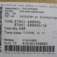 BTA41-600BRG-ST意法半导体代理分销(BTA41-600BRG市场价格在9.45元到28.35元)