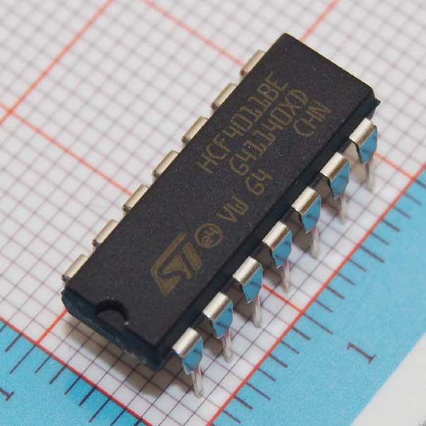 HCF4011BEY|ST�ⷨ�뵼��|IC GATE NAND 4CH 2-INP 14-DIP